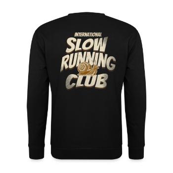 International Slow Running Club - You are welcome - Unisex Sweatshirt - black - Back - Alina (178cm)