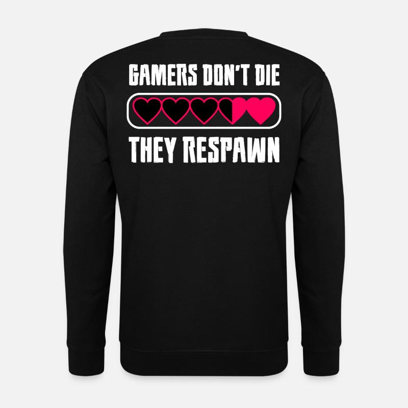 Gamer Heart Message - Unisex Sweatshirt - black