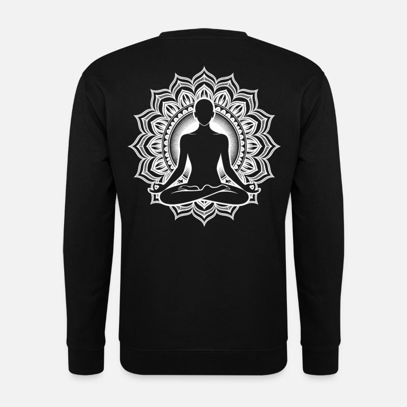 Meditation Chakra - Unisex Pullover - Schwarz