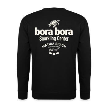 Bora Bora plongée sous marine - Sweat-shirt Unisexe - noir - Dos - Alina (178cm)