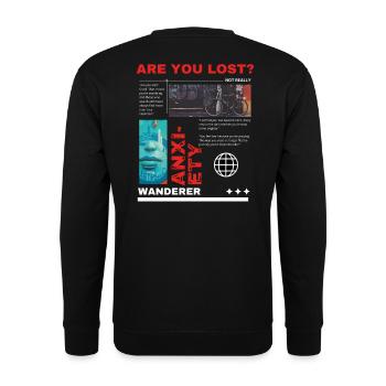 Lost - Unisex Sweatshirt - black - Back - Alina (178cm)