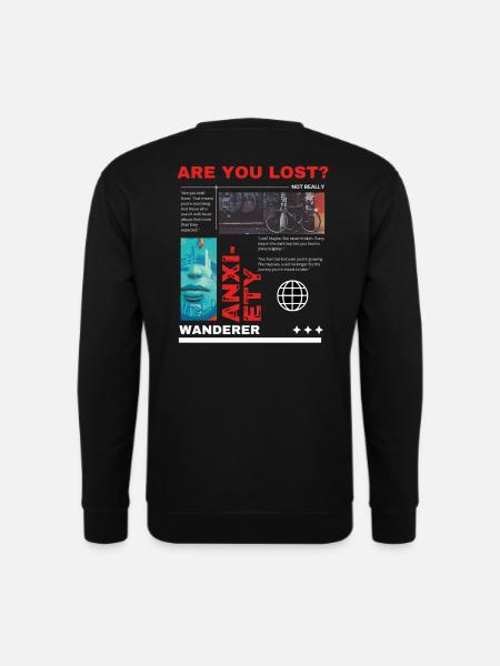Perdu - Sweat-shirt Unisexe - noir