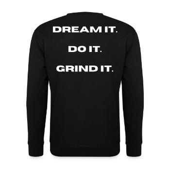 Rêvez-le, faites-le, broyez-le l LateNightgrind - Sweat-shirt Unisexe - noir - Dos - Alina (178cm)