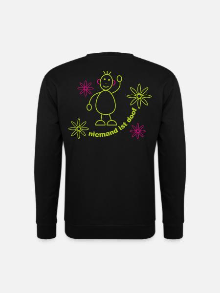 niemand_ist_doof_002 - Unisex Pullover - Schwarz