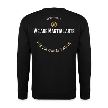 Nous sommes une famille d’arts martiaux - Sweat-shirt Unisexe - noir - Dos - Alina (178cm)