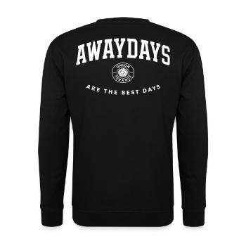 Away Days Are The Best Days - Unisex Sweatshirt - black - Back - Alina (178cm)