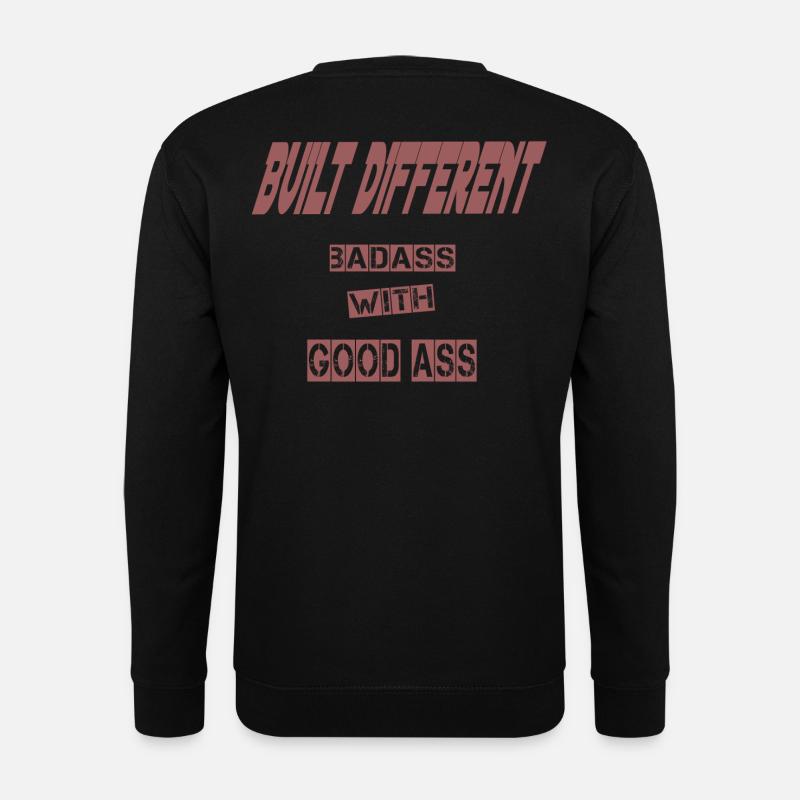 Built Different Hoodie – Mutiges Streetwear-Statement - Unisex Pullover - Schwarz