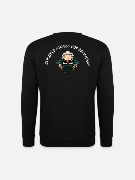 Deployed Against Hop Deficiency - Unisex Sweatshirt - black
