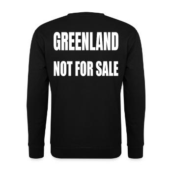 Groenland Non à vendre - Sweat-shirt Unisexe - noir - Dos - Alina (178cm)