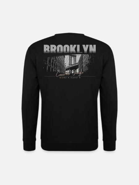 Brooklyn Concrete Jungle Streetwear - Unisex Sweatshirt - black