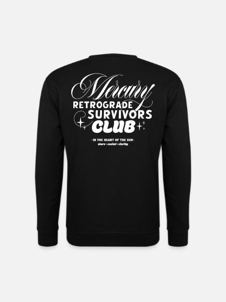 Club dei Sopravvissuti Retrogradi di Mercurio - Felpa unisex - nero