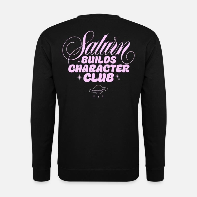 Impression du Saturn Character Club - Sweat-shirt Unisexe - noir