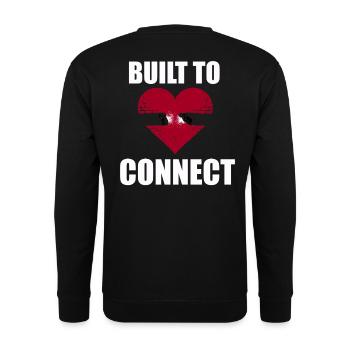 Built to Love Connect - Unisex Pullover - Schwarz - Hinten - Michal (187cm)