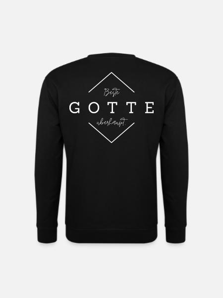 Beste Gotte - Geschenk Patentante/Gotti - Unisex Pullover - Schwarz