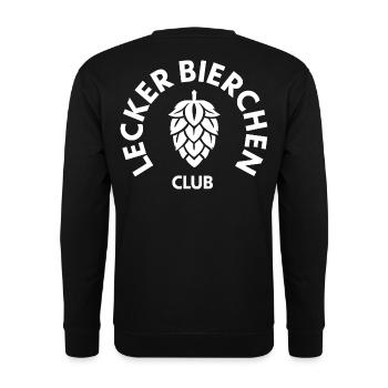 Lecker Bier - Unisex Pullover - Schwarz - Hinten - Alina (178cm)