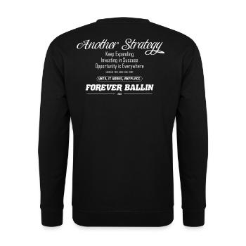 Another Strategy Forever - Unisex Pullover - Schwarz - Hinten - Alina (178cm)