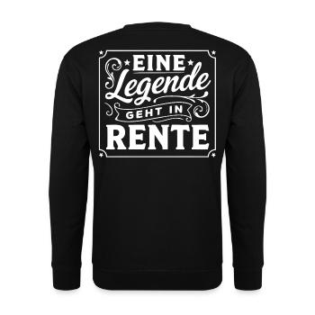 Une légende prend sa retraite - Sweat-shirt Unisexe - noir - Dos - Alina (178cm)