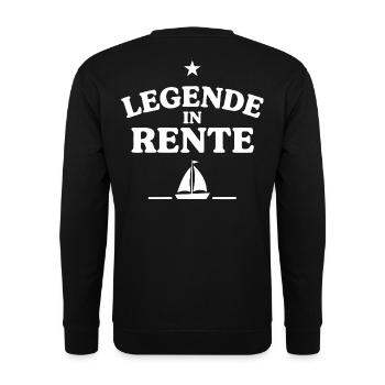Free in retirement - Unisex Sweatshirt - black - Back - Alina (178cm)