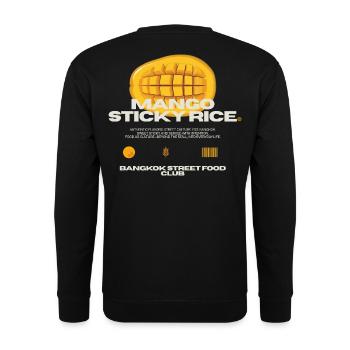 Club du Riz Collant à la Mangue Bangkok - Sweat-shirt Unisexe - noir - Dos - Michal (187cm)