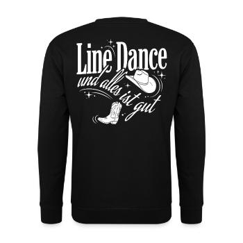 Line Dance Love - Unisex Sweatshirt - black - Back - Michal (187cm)