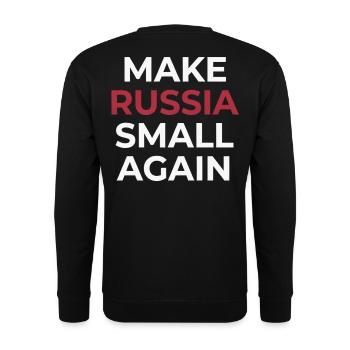Macht Russland wieder klein - Unisex Pullover - Schwarz - Hinten - Michal (187cm)