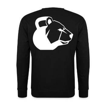 Bear Kettlebell Graphic Logo Dynamic - Unisex Sweatshirt - black - Back - Michal (187cm)