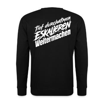 Nerven Behalten - Unisex Pullover - Schwarz - Hinten - Michal (187cm)