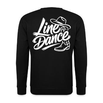 Line Dance Western Stil - Unisex Pullover - Schwarz - Hinten - Michal (187cm)