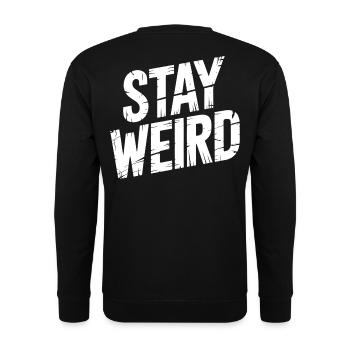 Weird Vibes - Unisex Pullover - Schwarz - Hinten - Michal (187cm)