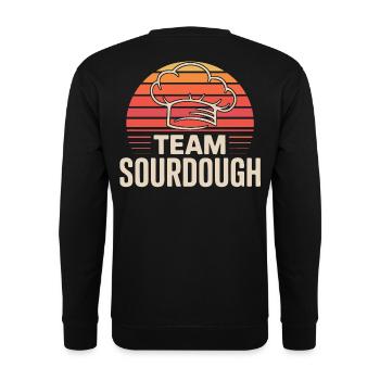 Sauerteig Liebe - Unisex Pullover - Schwarz - Hinten - Michal (187cm)