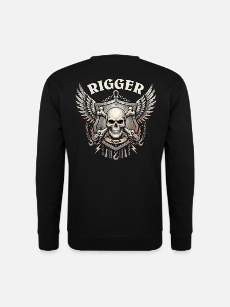 RIGGER-TRUPP - Unisex Pullover - Schwarz