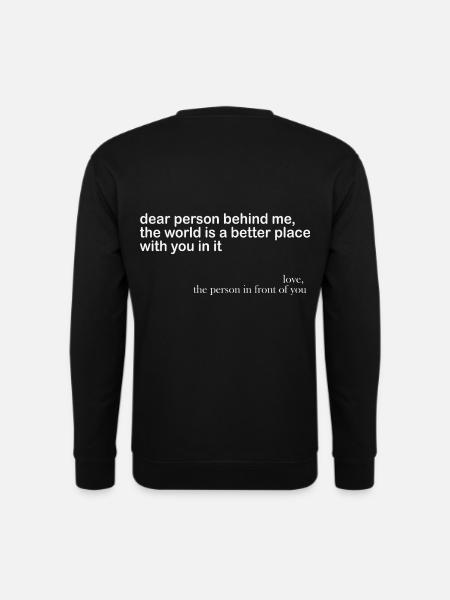 Inspirational Message Positive Affirmation - Unisex Sweatshirt - black