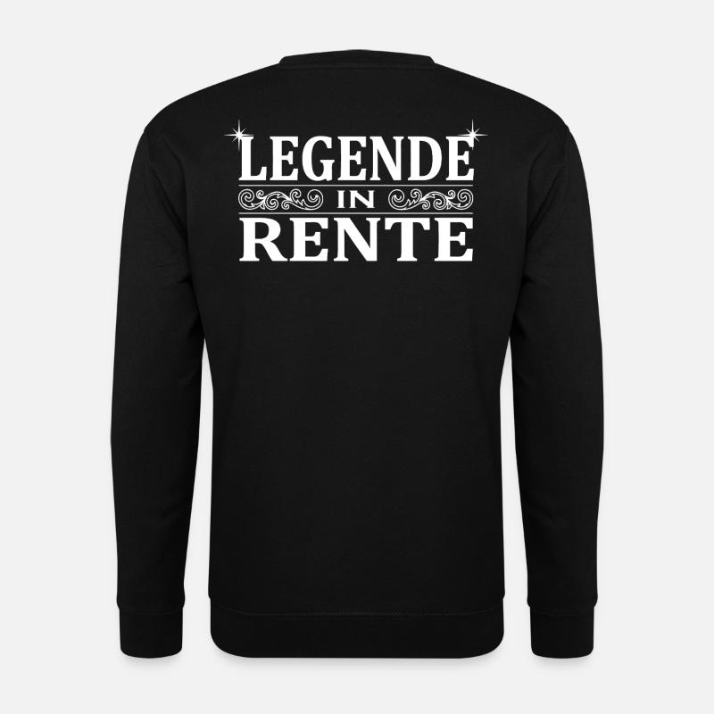 Legende in Rente Ornament - Unisex Pullover - Schwarz