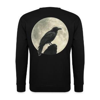 Raven - Unisex Sweatshirt - black - Back - Alina (178cm)