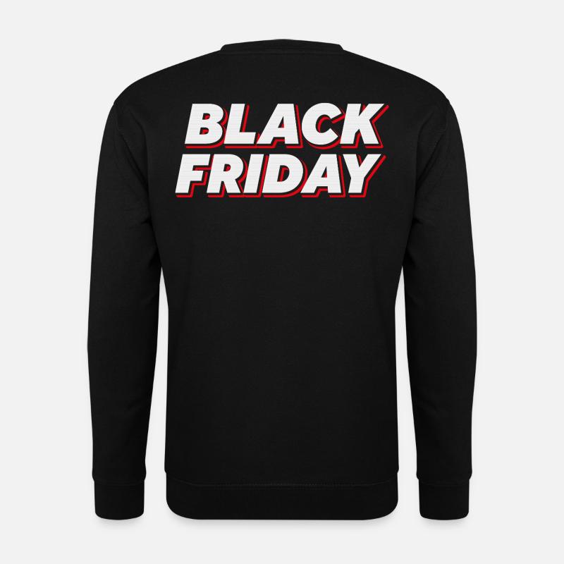 Bold Black Friday Text - Unisex Pullover - Schwarz