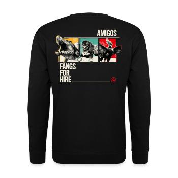 Far Cry 6 Amigos Fangs For Hire Empreinte Dorsale - Sweat-shirt Unisexe - noir - Dos - Alina (178cm)