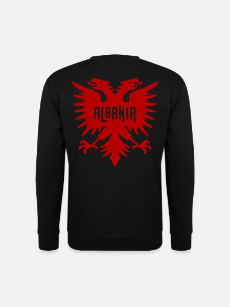 Albanien roter doppelkopfadler Albaner Geschenk - Unisex Pullover - Schwarz