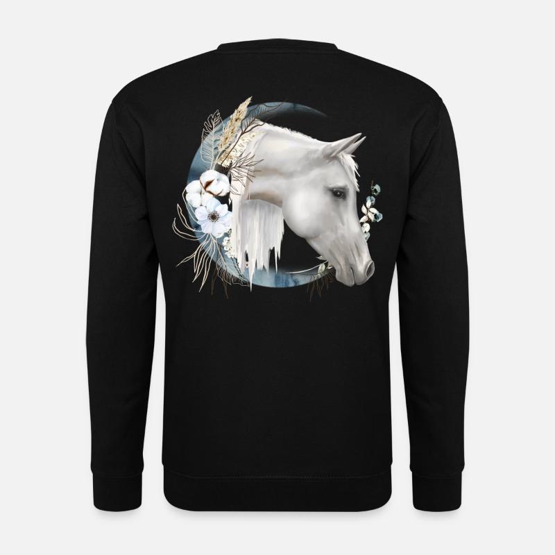 Hestemotiv Boho - Unisex sweater - sort