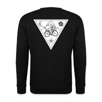 Albert Hofmann LSD Triangle Black & White - Unisex Sweatshirt - black - Back - Alina (178cm)