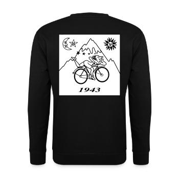 Albert Hofmann LSD 1943 Black & White - Unisex Sweatshirt - black - Back - Alina (178cm)