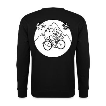 Albert Hofmann LSD 1943 Circle Noir & Blanc - Sweat-shirt Unisexe - noir - Dos - Alina (178cm)
