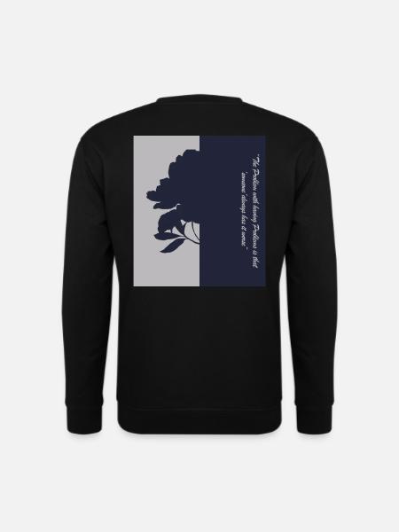 Flower shadow design - Unisex Sweatshirt - black