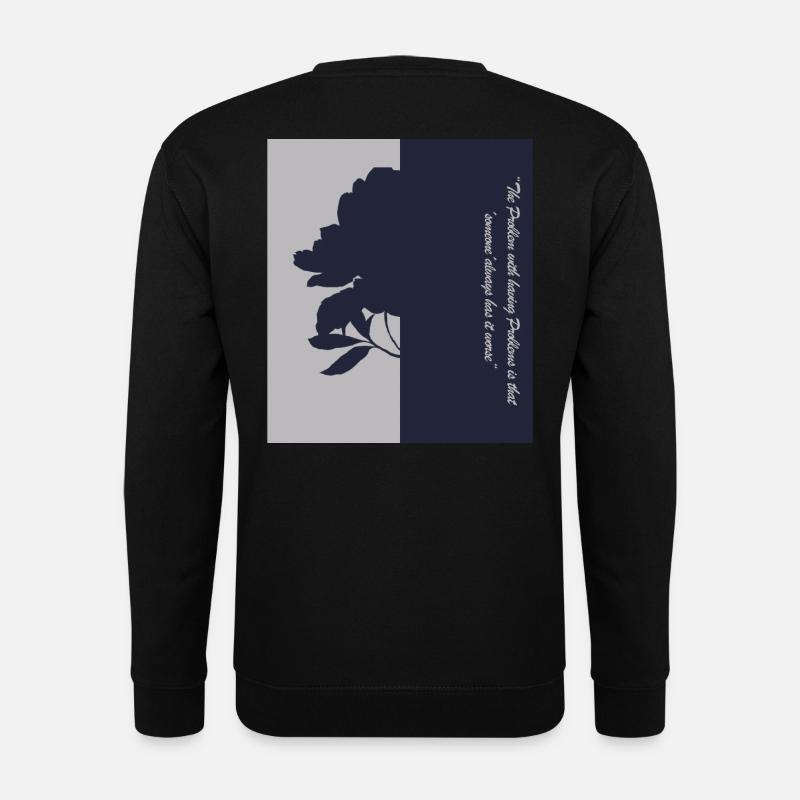 Flower shadow design - Unisex Sweatshirt - black
