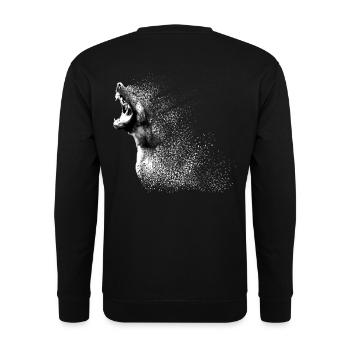 Dog ART - Unisex Sweatshirt - black - Back - Alina (178cm)