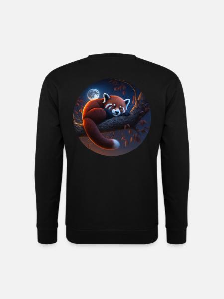 Roter Panda - Unisex Pullover - Schwarz
