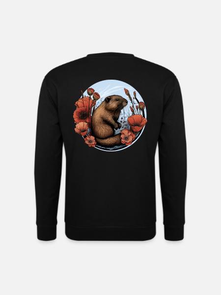 Biber Biberschutz - Unisex Pullover - Schwarz