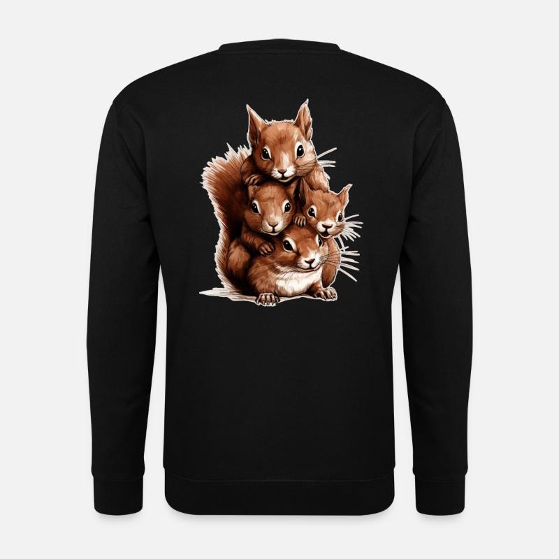 Squirrel - Unisex Sweatshirt - black