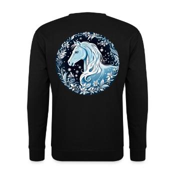 Cheval - Sweat-shirt Unisexe - noir - Dos - Alina (178cm)