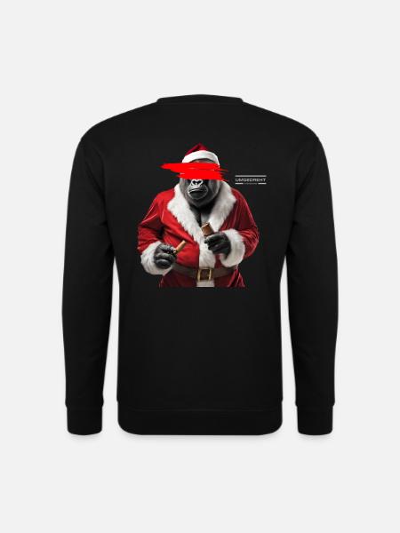 Red Gorilla - Unisex Pullover - Schwarz