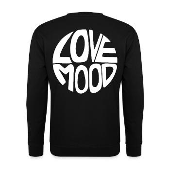 Love Mood - Unisex Pullover - Schwarz - Hinten - Alina (178cm)